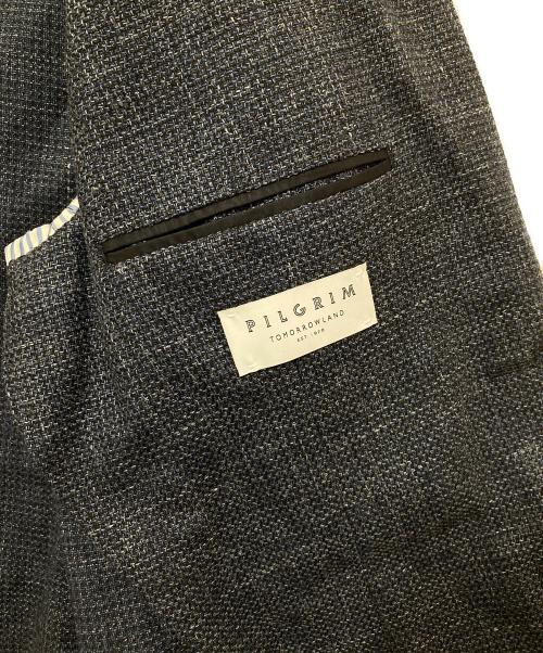 TOMORROW LAND（トゥモローランド）TOMORROW LAND (トゥモローランド) ウールシルクリネン シングルブレステッド2Bジャケット ネイビー サイズ:46の古着・服飾アイテム