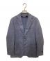 TOMORROW LAND（トゥモローランド）の古着「ウールシルクリネン シングルブレステッド2Bジャケット」｜ネイビー