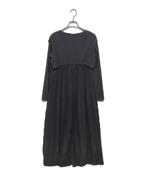 anuans（アニュアンス）anuans (アニュアンス) プリーツデザインワンピース グレー サイズ:Sの古着・服飾アイテム