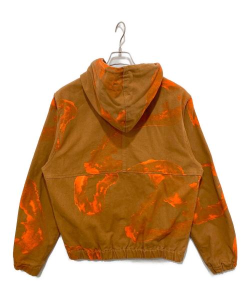 stussy（ステューシー）stussy (ステューシー) ジップダックジャケット オレンジ サイズ:Sの古着・服飾アイテム