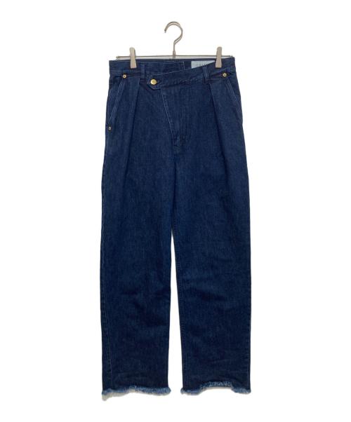 CULLNI（クルニ）CULLNI (クルニ) Wrap Wide Denim Pants インディゴ サイズ:2の古着・服飾アイテム