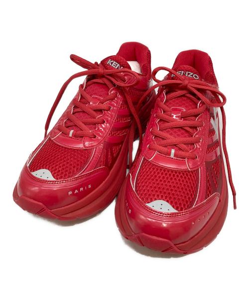 KENZO（ケンゾー）KENZO (ケンゾー) PACE LOW-TOP SNEAkER レッド サイズ:26.5の古着・服飾アイテム