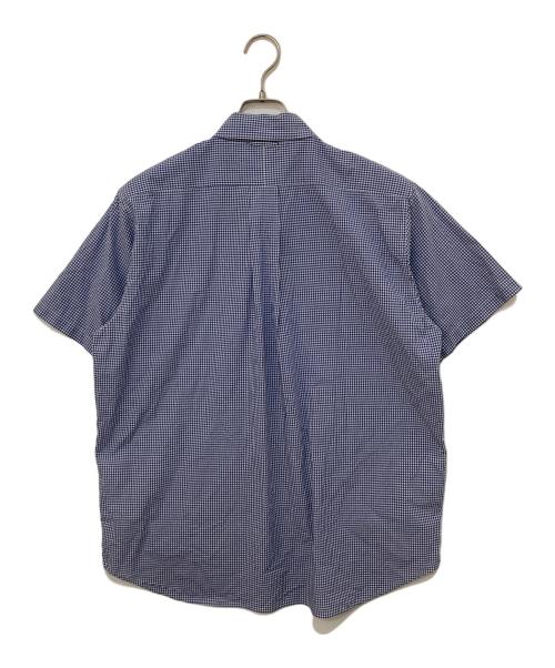 YAECA（ヤエカ）YAECA (ヤエカ) 半袖チェックシャツ ネイビー サイズ:Lの古着・服飾アイテム