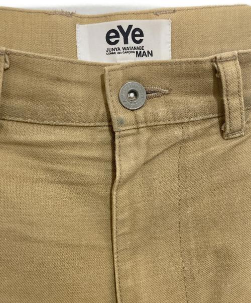 eYe COMME des GARCONS JUNYAWATANABE MAN（アイ コム デ ギャルソン ジュンヤ ワタナベ マン）eYe COMME des GARCONS JUNYAWATANABE MAN (アイ コム デ ギャルソン ジュンヤ ワタナベ マン) シンチバックワークパンツ ブラウン サイズ:Mの古着・服飾アイテム