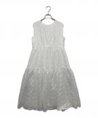 trefle+1トレフルプラスワン）の古着「マーガレットワンピース」｜ホワイト