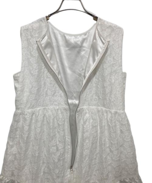 trefle+1（トレフルプラスワン）TREFLE+1 (トレフルプラスワン) マーガレットワンピース ホワイト サイズ:Freeの古着・服飾アイテム