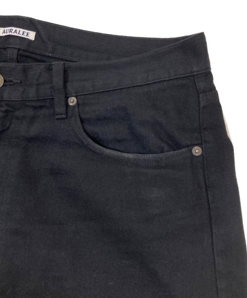 AURALEE（オーラリー）AURALEE (オーラリー) SELVEDGE LIGHT DENIM PANTS ブラック サイズ:5の古着・服飾アイテム