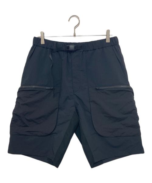 WHITE MOUNTAINEERING（ホワイトマウンテ二アニング）WHITE MOUNTAINEERING (ホワイトマウンテ二アニング) POLYESTER TAFFETA EASY SHORT PANTS ブラック サイズ:2の古着・服飾アイテム
