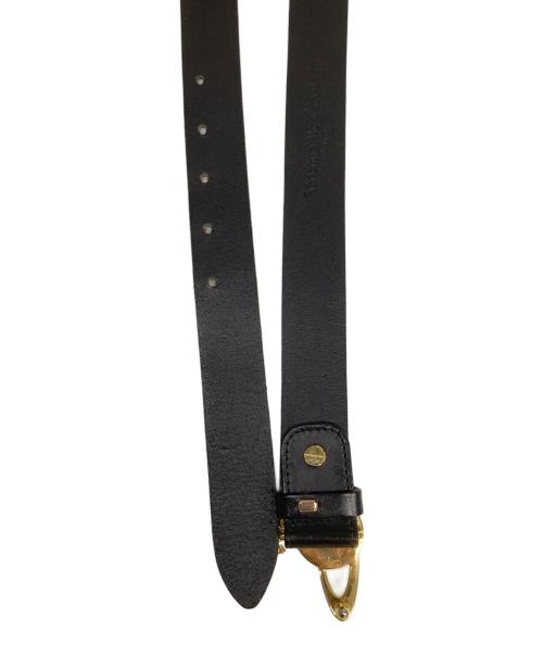 Vivienne Westwood（ヴィヴィアンウエストウッド）Vivienne Westwood (ヴィヴィアンウエストウッド) オーブモチーフレザーベルト ブラックの古着・服飾アイテム