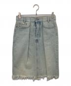 MIU MIUミュウミュウ）の古着「デニムスカート」｜インディゴ