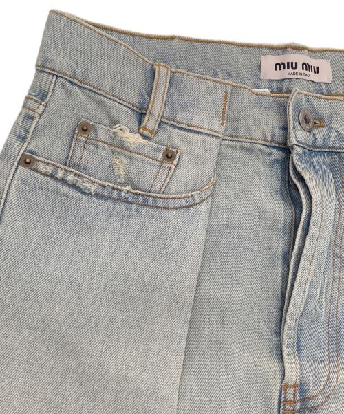 MIU MIU（ミュウミュウ）MIU MIU (ミュウミュウ) デニムスカート インディゴ サイズ:36の古着・服飾アイテム