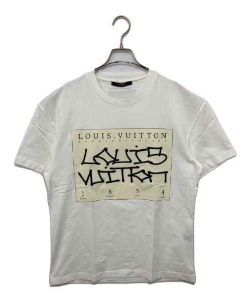 LOUIS VUITTON（ルイ ヴィトン）LOUIS VUITTON (ルイ ヴィトン) インサイドアウトグラフィック刺繍Tシャツ ホワイト サイズ:Mの古着・服飾アイテム