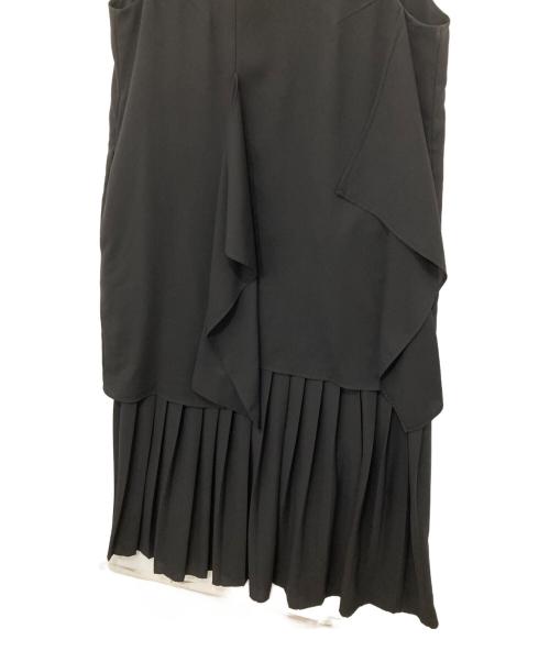 ENFOLD（エンフォルド）ENFOLD (エンフォルド) SQUARE DRAPE DRESS ブラック サイズ:38の古着・服飾アイテム