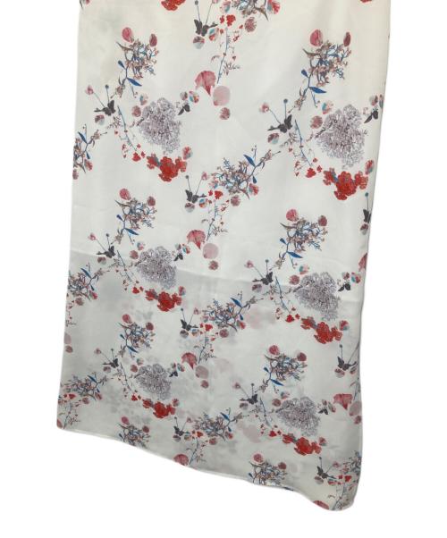 Mame Kurogouchi（マメクロゴウチ）mame kurogouchi (マメクロゴウチ) フラワープリントスカート ホワイト サイズ:2の古着・服飾アイテム