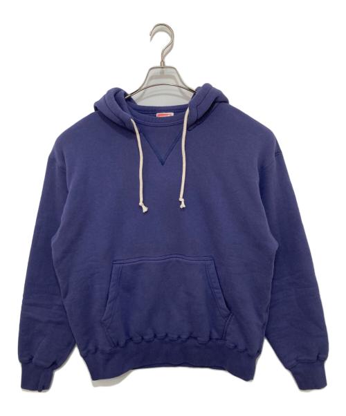 STANDARD CALIFORNIA（スタンダードカリフォルニア）STANDARD CALIFORNIA (スタンダードカリフォルニア) SD LOGO AFTER HOOD SWEAT ブルー サイズ:Lの古着・服飾アイテム