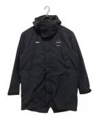 F.C.R.B.×SOPH.エフシーレアルブリストル×ソフ）の古着「TOUR BENCH COAT（ツアーベンチコート）　ナイロンフーデッドコート　FCRB-192009」｜ブラック