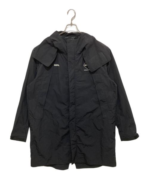 F.C.R.B.（エフシーレアルブリストル）F.C.R.B. (エフシーレアルブリストル) SOPH. (ソフ) TOUR BENCH COAT（ツアーベンチコート）　ナイロンフーデッドコート　FCRB-192009 ブラック サイズ:XLの古着・服飾アイテム