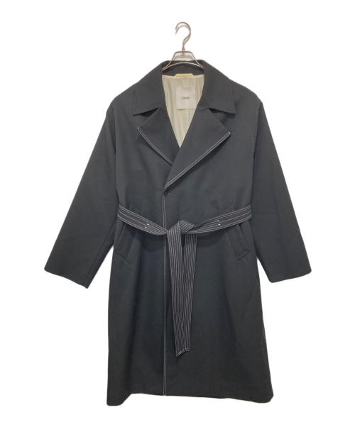 OAMC（オーエーエムシー）OAMC (オーエーエムシー) SOLAR TRENCH COAT（ソーラートレンチコート）オーバーサイズベルテッドウールコート　22AW　A28OAU17 ブラック サイズ:Lの古着・服飾アイテム
