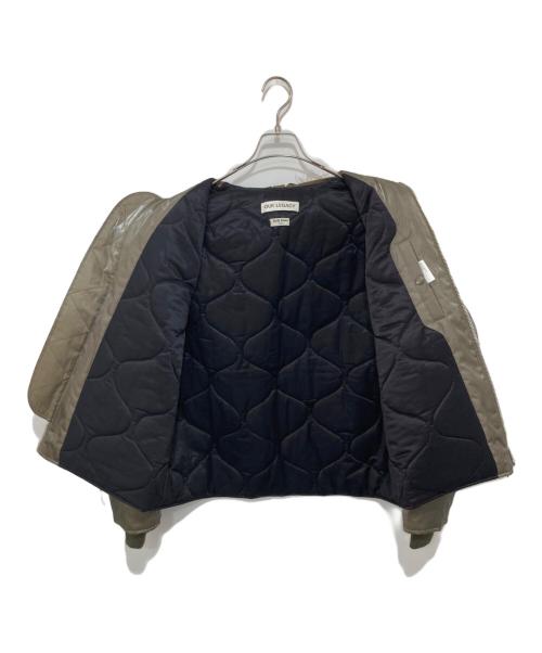 OUR LEGACY（アワーレガシー）OUR LEGACY (アワーレガシー) GLYPTODON BOMBER（グリプトドンボンバー）/フライトジャケット / 22AW M4221GS グレー サイズ:46の古着・服飾アイテム
