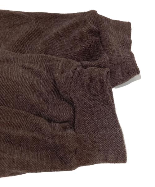INTERIM(インテリム)（インテリム）INTERIM(インテリム) (インテリム) HYPER BIG MELANGE DOUBLE PIQUE JERSEY LONG POLO SHIRT ブラウン サイズ:5の古着・服飾アイテム