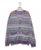 FUCKING AWESOMEファッキンオーサム）の古着「ディルペインティングカーディガン」｜パープル