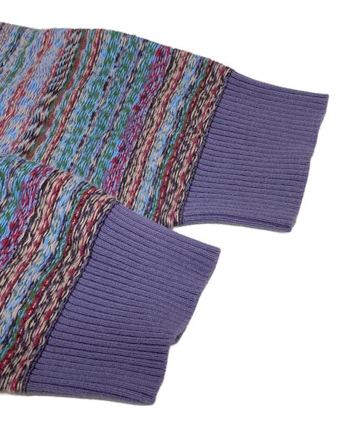 FUCKING AWESOME（ファッキンオーサム）FUCKING AWESOME (ファッキンオーサム) ディルペインティングカーディガン パープル サイズ:Lの古着・服飾アイテム