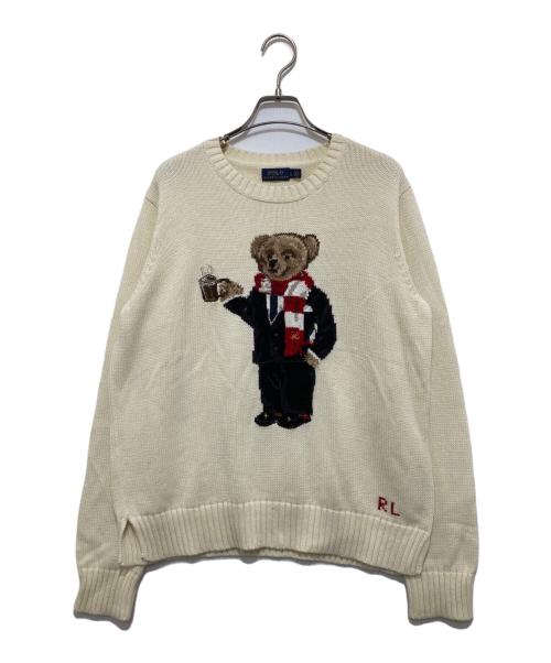 POLO RALPH LAUREN(ポロ・ラルフローレン)（ポロ・ラルフローレン）POLO RALPH LAUREN(ポロ・ラルフローレン) (ポロ・ラルフローレン) ポロベアニット ベージュ サイズ:Lの古着・服飾アイテム