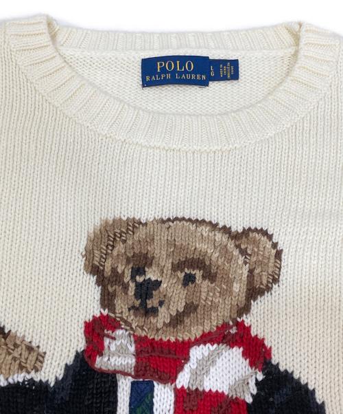 POLO RALPH LAUREN(ポロ・ラルフローレン)（ポロ・ラルフローレン）POLO RALPH LAUREN(ポロ・ラルフローレン) (ポロ・ラルフローレン) ポロベアニット ベージュ サイズ:Lの古着・服飾アイテム