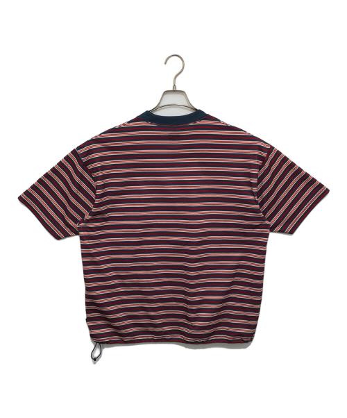 DAIWA PIER39（ダイワ ピア39）DAIWA PIER39 (ダイワ ピア39) TECH DRAWSTRING MULTI BORDER S/S TEE レッド サイズ:Sの古着・服飾アイテム