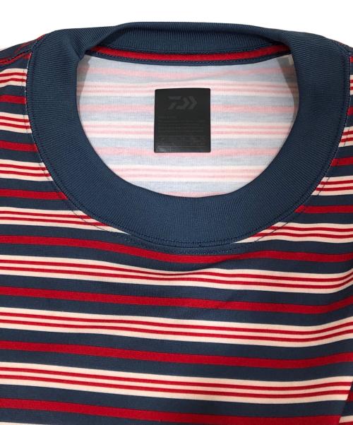 DAIWA PIER39（ダイワ ピア39）DAIWA PIER39 (ダイワ ピア39) TECH DRAWSTRING MULTI BORDER S/S TEE レッド サイズ:Sの古着・服飾アイテム