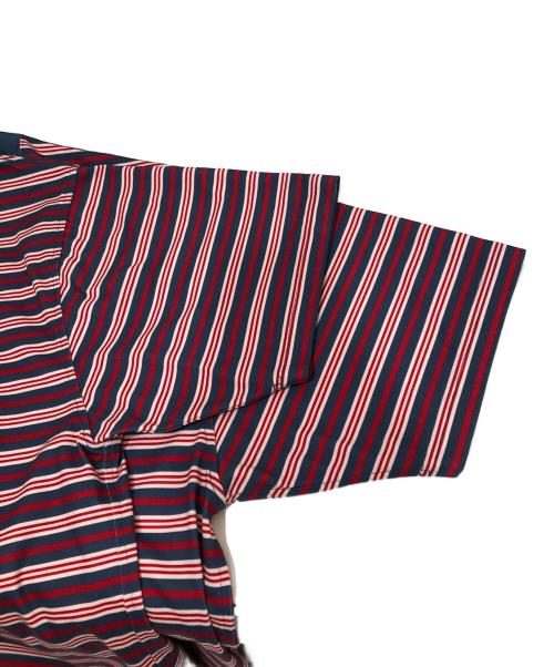 DAIWA PIER39（ダイワ ピア39）DAIWA PIER39 (ダイワ ピア39) TECH DRAWSTRING MULTI BORDER S/S TEE レッド サイズ:Sの古着・服飾アイテム