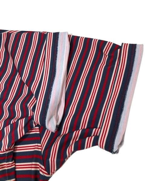 DAIWA PIER39（ダイワ ピア39）DAIWA PIER39 (ダイワ ピア39) TECH DRAWSTRING MULTI BORDER S/S TEE レッド サイズ:Sの古着・服飾アイテム