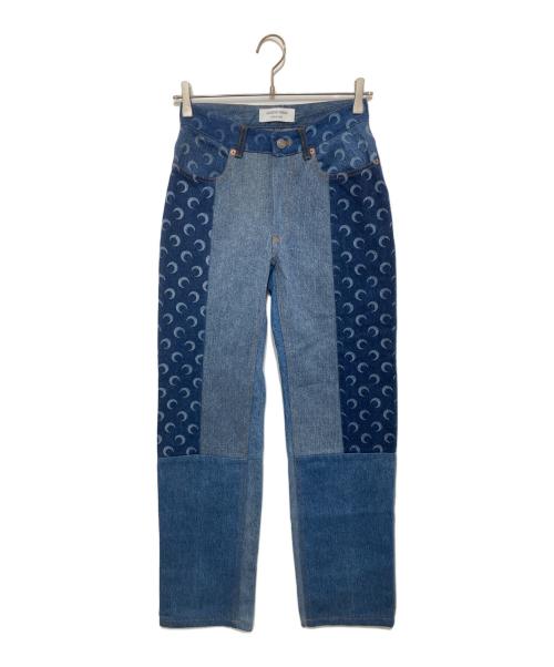 MARINE SERRE（マリーンセル）MARINE SERRE (マリーンセル) Regenerated Moon Denim Pants インディゴ サイズ:36の古着・服飾アイテム