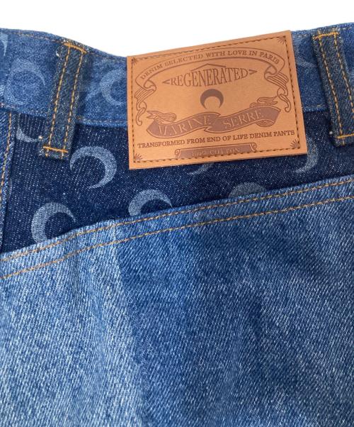 MARINE SERRE（マリーンセル）MARINE SERRE (マリーンセル) Regenerated Moon Denim Pants インディゴ サイズ:36の古着・服飾アイテム