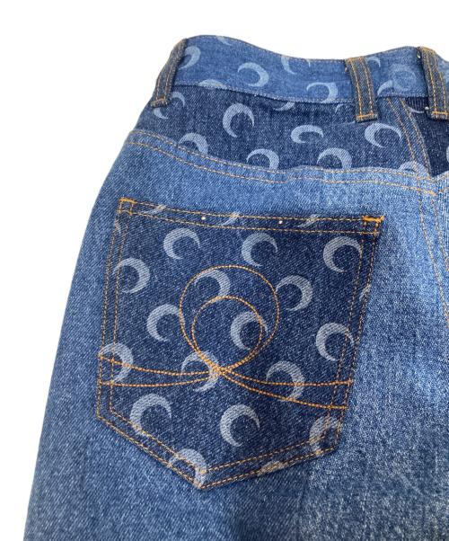 MARINE SERRE（マリーンセル）MARINE SERRE (マリーンセル) Regenerated Moon Denim Pants インディゴ サイズ:36の古着・服飾アイテム