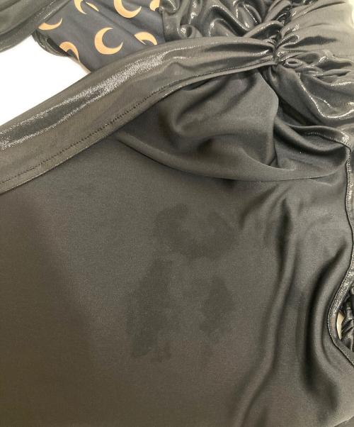 MARINE SERRE（マリーンセル）MARINE SERRE (マリーンセル) ジャージードレープスカート ブラック サイズ:XSの古着・服飾アイテム