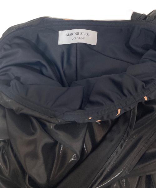 MARINE SERRE（マリーンセル）MARINE SERRE (マリーンセル) ジャージードレープスカート ブラック サイズ:XSの古着・服飾アイテム