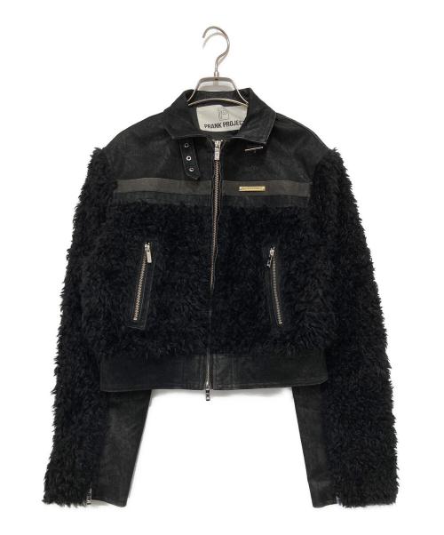 PRANK PROJECT（プランクプロジェクト）PRANK PROJECT (プランクプロジェクト) Faux Leather Combi Fur Jacket ブラック サイズ:FREEの古着・服飾アイテム