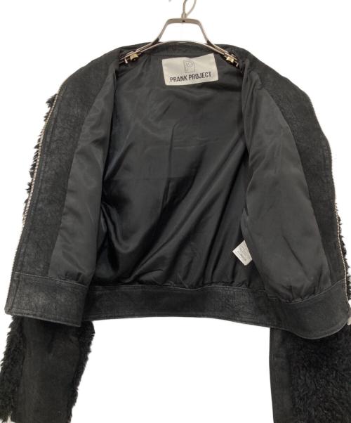 PRANK PROJECT（プランクプロジェクト）PRANK PROJECT (プランクプロジェクト) Faux Leather Combi Fur Jacket ブラック サイズ:FREEの古着・服飾アイテム