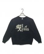 SAINT MICHAELセントマイケル）の古着「クルーネックスウェット」｜ブラック