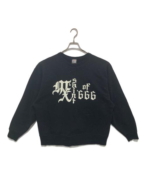 SAINT MICHAEL（セントマイケル）SAINT MICHAEL (セントマイケル) クルーネックスウェット ブラック サイズ:Lの古着・服飾アイテム