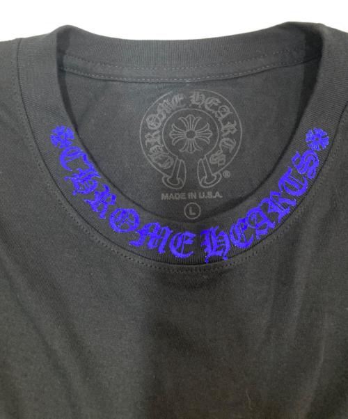 CHROME HEARTS（クロムハーツ）CHROME HEARTS (クロムハーツ) ネックロゴロングスリーブカットソー ブラック サイズ:Lの古着・服飾アイテム