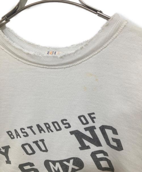 SAINT MICHAEL（セントマイケル）SAINT MICHAEL (セントマイケル) BJ CREW NECK SWEAT/YOUNG/WHITE ホワイト サイズ:Mの古着・服飾アイテム