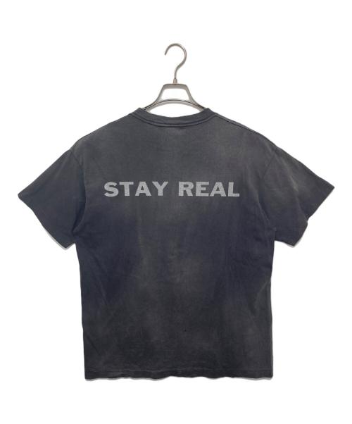 SAINT MICHAEL（セントマイケル）SAINT MICHAEL (セントマイケル) PTP SS TEE/STAY REAL ブラック サイズ:Lの古着・服飾アイテム