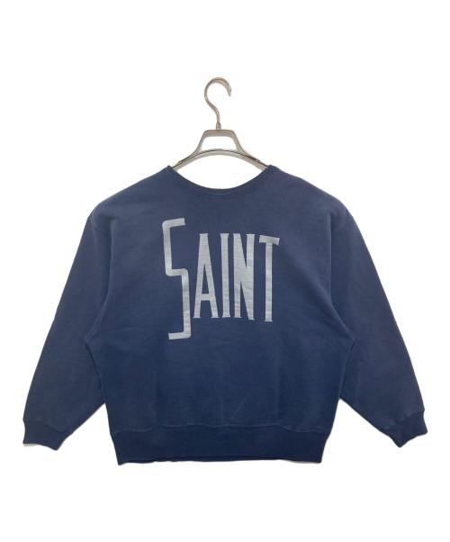 SAINT MICHAEL（セントマイケル）SAINT MICHAEL (セントマイケル) DNF CREW N SWEAT ネイビー サイズ:Mの古着・服飾アイテム
