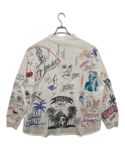 SAINT MICHAEL（セントマイケル）SAINT MICHAEL (セントマイケル) BR LS TEE/LA ホワイト サイズ:OSの古着・服飾アイテム