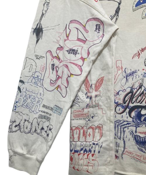 SAINT MICHAEL（セントマイケル）SAINT MICHAEL (セントマイケル) BR LS TEE/LA ホワイト サイズ:OSの古着・服飾アイテム
