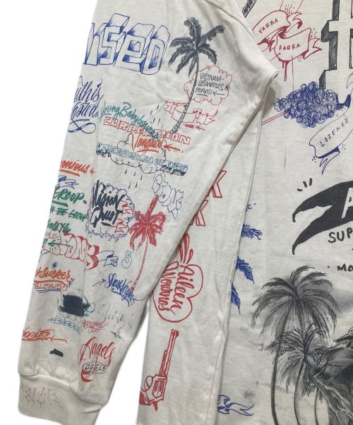 SAINT MICHAEL（セントマイケル）SAINT MICHAEL (セントマイケル) BR LS TEE/LA ホワイト サイズ:OSの古着・服飾アイテム