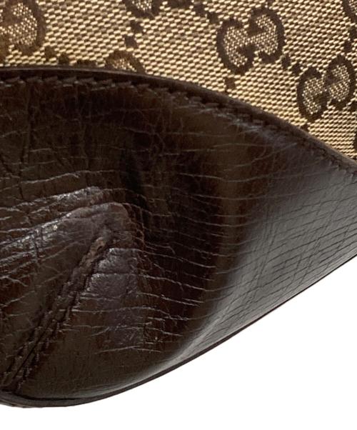 GUCCI（グッチ）GUCCI (グッチ) GGキャンバスワンショルダーバッグ 137388 シェリーライン ベージュの古着・服飾アイテム