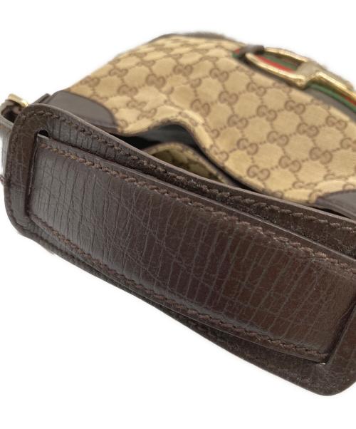 GUCCI（グッチ）GUCCI (グッチ) GGキャンバスワンショルダーバッグ 137388 シェリーライン ベージュの古着・服飾アイテム